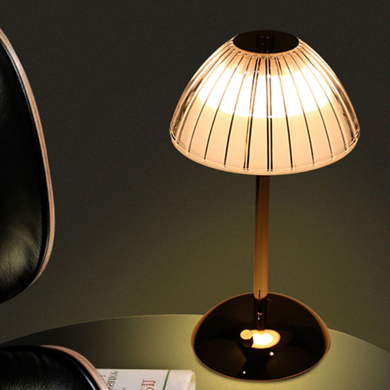 Mushroom Lamp Touch Switch Stepless Dimming Rechargeable Dining Table Decorative Crystal Table Lamp Bedside V1294-YM0512-3119220170511