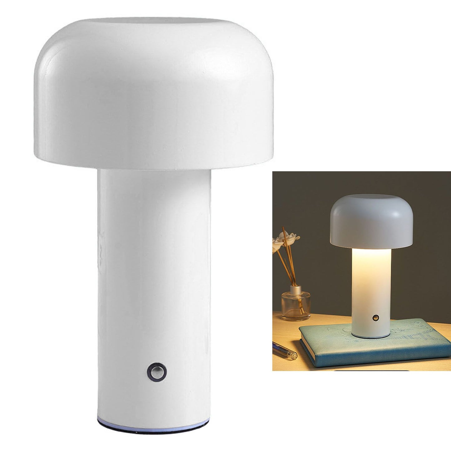 Mushroom Table Lamp Three Colors LED Light Beads Stepless Dimming Mushroom Lamp Night Light for Bedroom V1294-YM0512-3119220170611