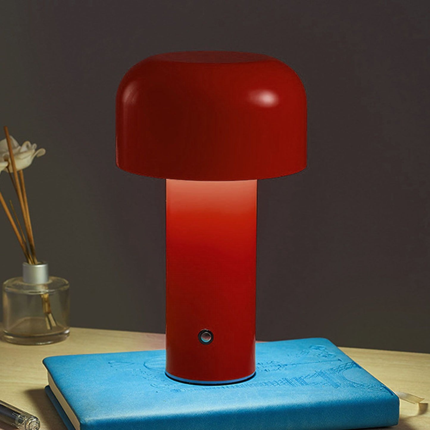 Mushroom Table Lamp Three Colors LED Light Beads Stepless Dimming Mushroom Lamp Night Light for Bedroom V1294-YM0512-3119220170612