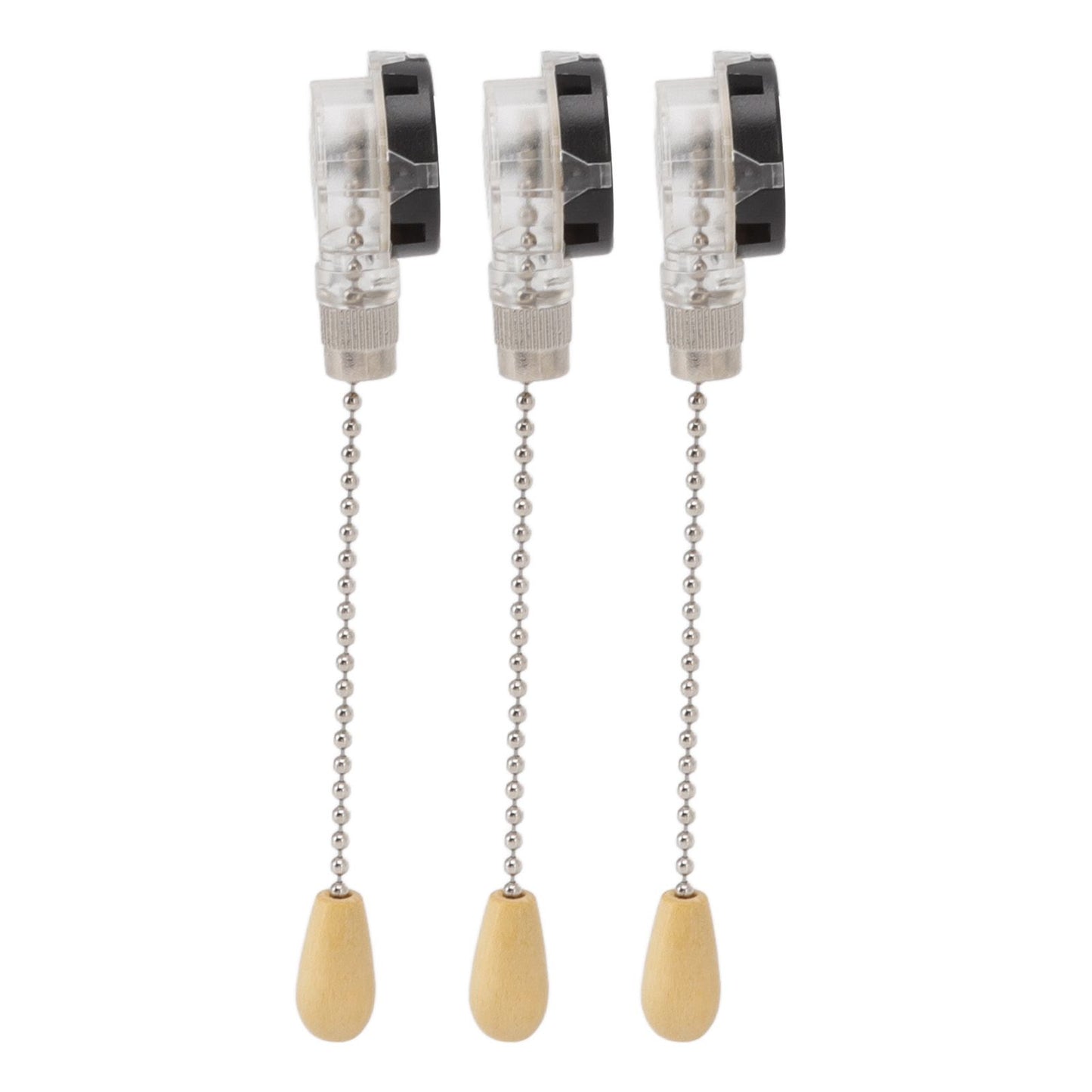 3Pcs Ceiling Fan Lamp Switch Rustproof Replacement Ceiling Light Pull Chain Switch 250V 125V Chrome V1294-YM0512-3119220170711