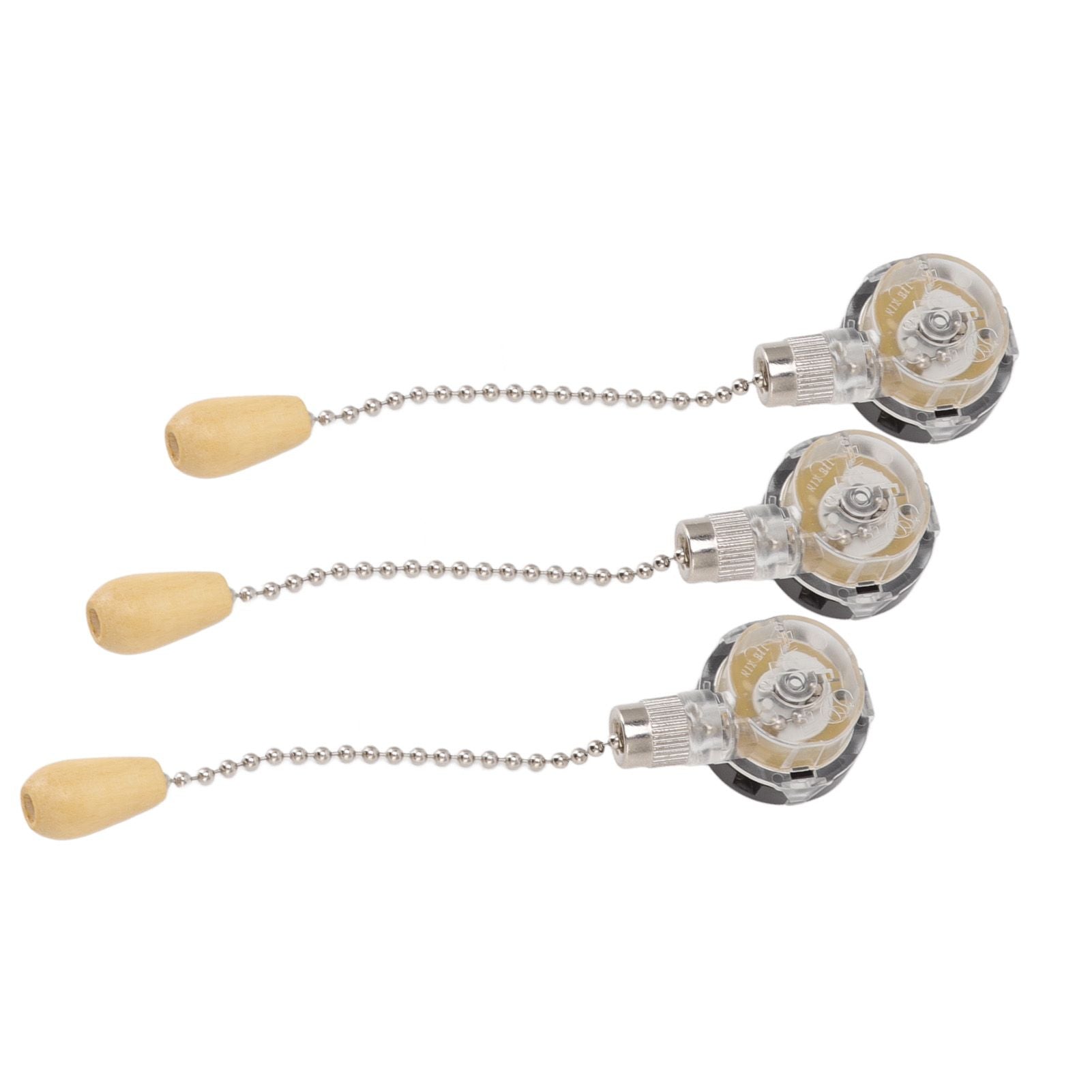 3Pcs Ceiling Fan Lamp Switch Rustproof Replacement Ceiling Light Pull Chain Switch 250V 125V Chrome V1294-YM0512-3119220170711