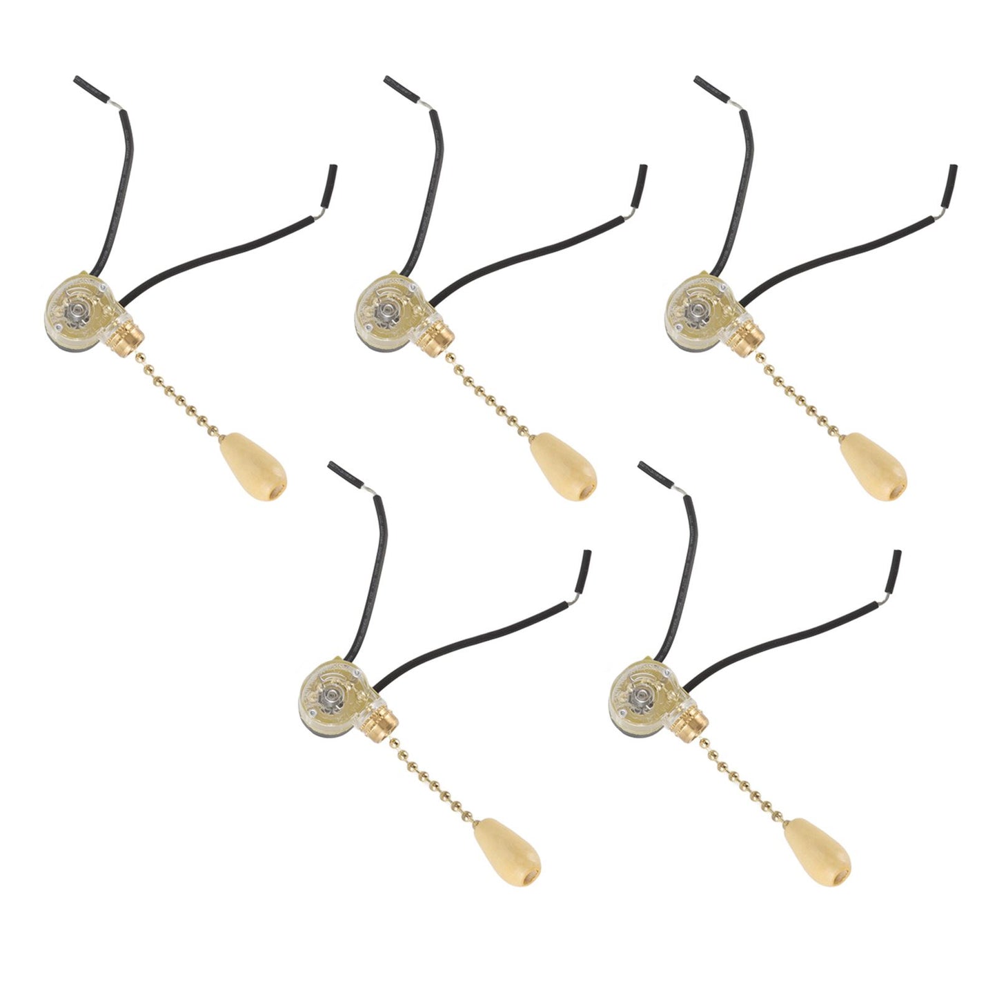 5pcs Pull Chain Switch Exquisite Replacement Ceiling Fan Light Switch Cord for Wall Lamp 250V 125V V1294-YM0512-3119220170911