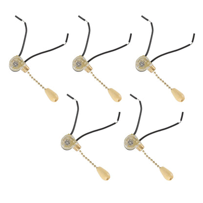 5pcs Pull Chain Switch Exquisite Replacement Ceiling Fan Light Switch Cord for Wall Lamp 250V 125V V1294-YM0512-3119220170911