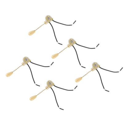 5pcs Pull Chain Switch Exquisite Replacement Ceiling Fan Light Switch Cord for Wall Lamp 250V 125V V1294-YM0512-3119220170911