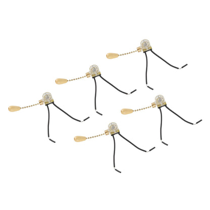 5pcs Pull Chain Switch Exquisite Replacement Ceiling Fan Light Switch Cord for Wall Lamp 250V 125V V1294-YM0512-3119220170911