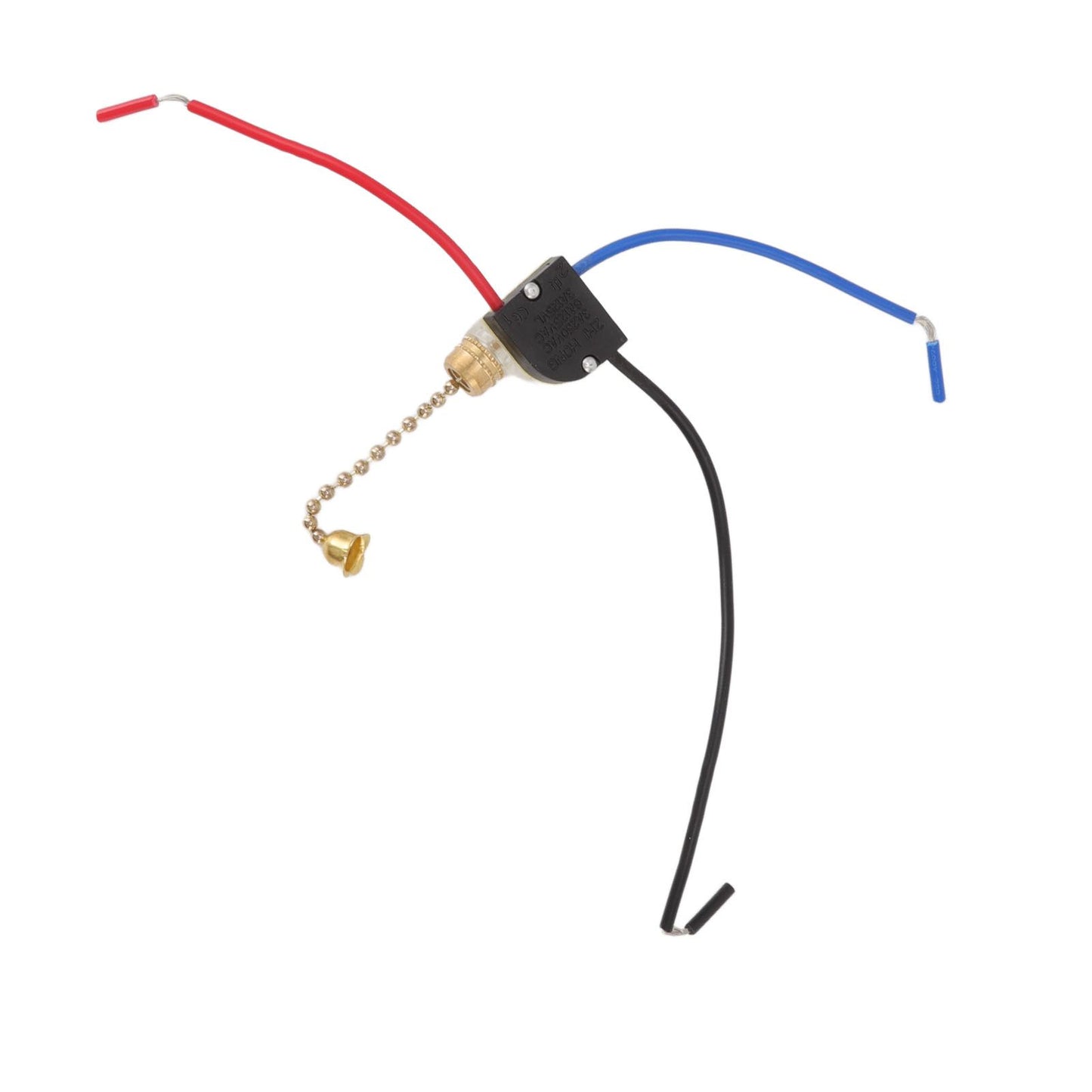 4Pcs Ceiling Fan Light Switch Replacement Lamp Pull Chain Switch 3 Wire Ceiling Fan Lamp Switch 250V 125V Gold V1294-YM0512-3119220171011