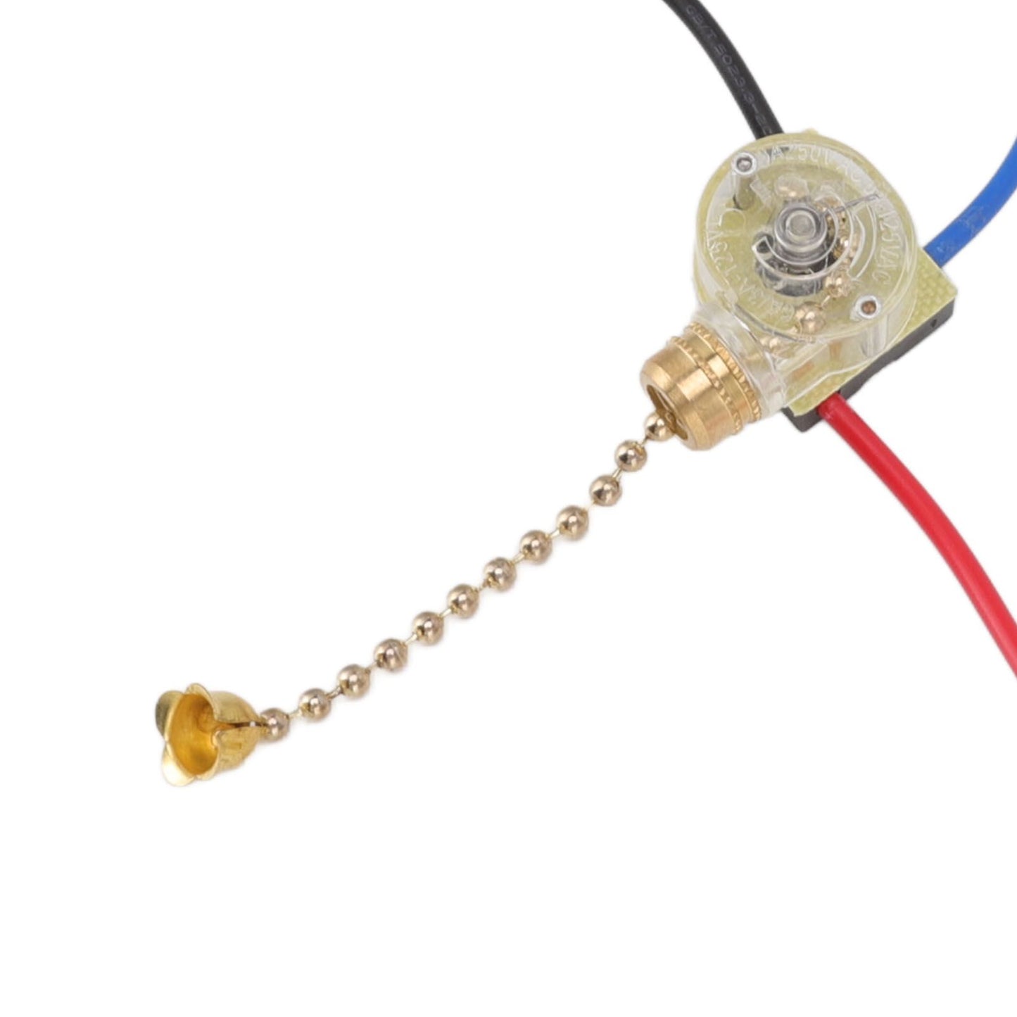 4Pcs Ceiling Fan Light Switch Replacement Lamp Pull Chain Switch 3 Wire Ceiling Fan Lamp Switch 250V 125V Gold V1294-YM0512-3119220171011