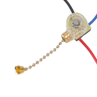 4Pcs Ceiling Fan Light Switch Replacement Lamp Pull Chain Switch 3 Wire Ceiling Fan Lamp Switch 250V 125V Gold V1294-YM0512-3119220171011