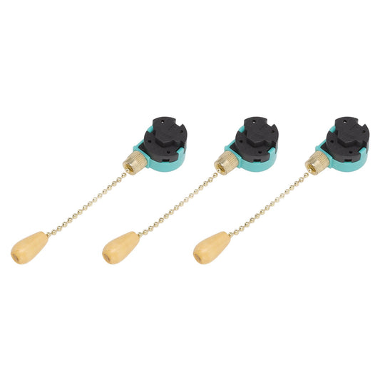 3Pcs Ceiling Light Pull Chain Switch 3 Speed 4 Wire Ceiling Fan Lamp Switch for Ceiling Lamp Fan Lamp Wall V1294-YM0512-3119220171111