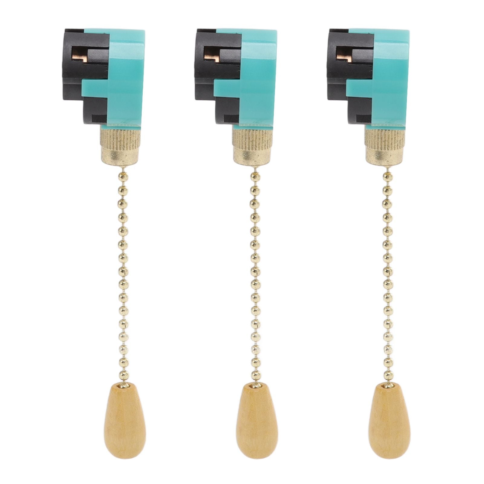 3Pcs Ceiling Light Pull Chain Switch 3 Speed 4 Wire Ceiling Fan Lamp Switch for Ceiling Lamp Fan Lamp Wall V1294-YM0512-3119220171111
