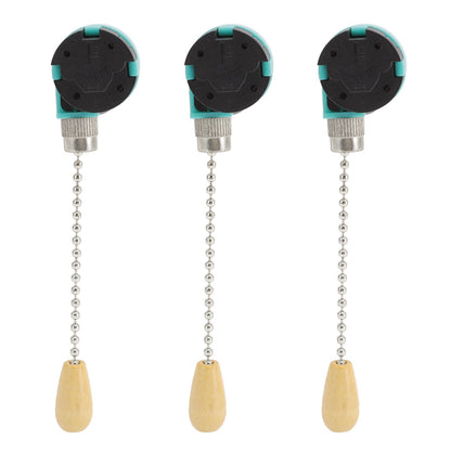 3Pcs Ceiling Light Pull Chain Switch 3 Speed 4 Wire Ceiling Fan Lamp Switch for Ceiling Lamp Fan Lamp Wall V1294-YM0512-3119220171112