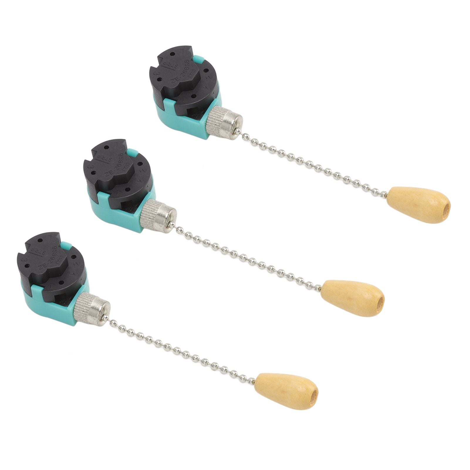 3Pcs Ceiling Light Pull Chain Switch 3 Speed 4 Wire Ceiling Fan Lamp Switch for Ceiling Lamp Fan Lamp Wall V1294-YM0512-3119220171112