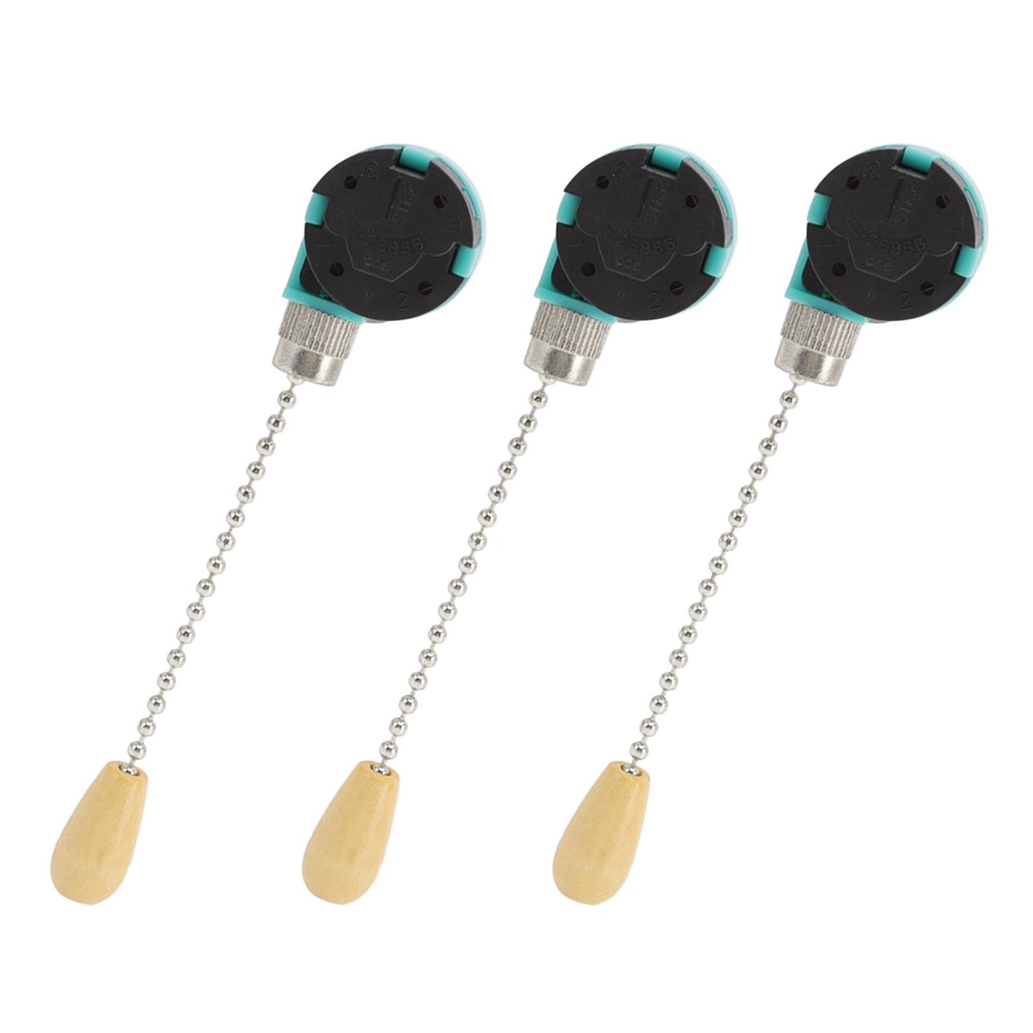 3Pcs Ceiling Light Pull Chain Switch 3 Speed 4 Wire Ceiling Fan Lamp Switch for Ceiling Lamp Fan Lamp Wall V1294-YM0512-3119220171112
