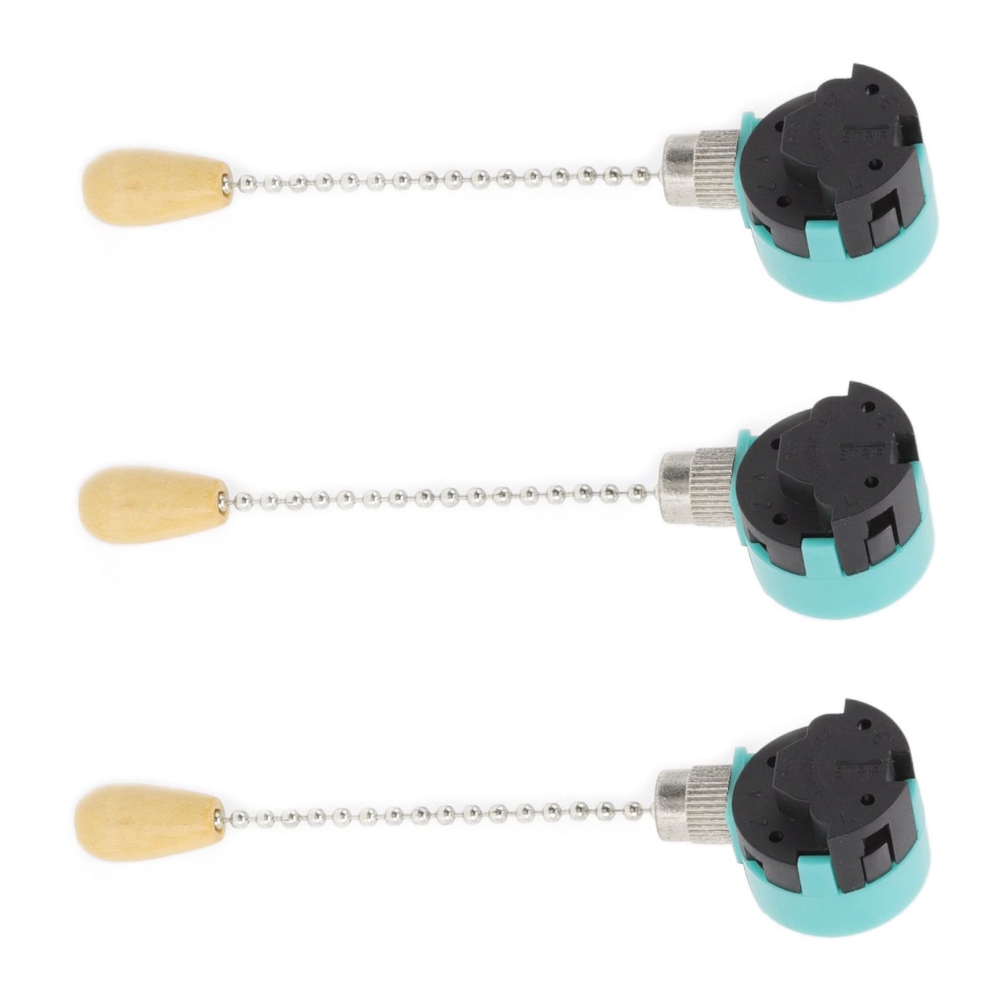 3Pcs Ceiling Light Pull Chain Switch 3 Speed 4 Wire Ceiling Fan Lamp Switch for Ceiling Lamp Fan Lamp Wall V1294-YM0512-3119220171112