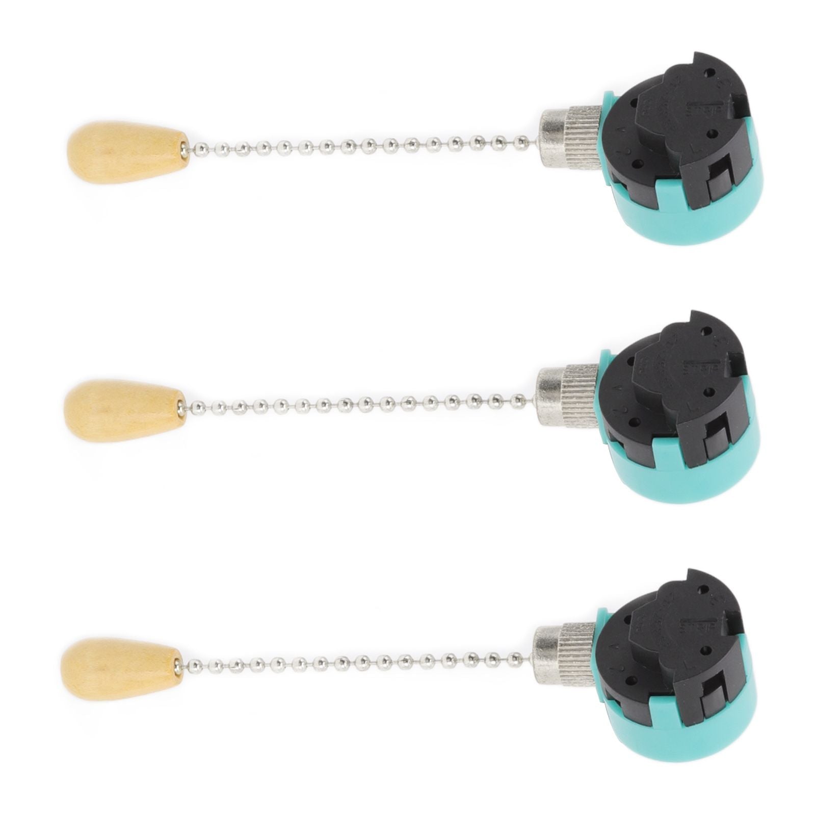 3Pcs Ceiling Light Pull Chain Switch 3 Speed 4 Wire Ceiling Fan Lamp Switch for Ceiling Lamp Fan Lamp Wall V1294-YM0512-3119220171112