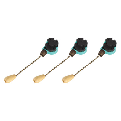 3Pcs Ceiling Light Pull Chain Switch 3 Speed 4 Wire Ceiling Fan Lamp Switch for Ceiling Lamp Fan Lamp Wall V1294-YM0512-3119220171113