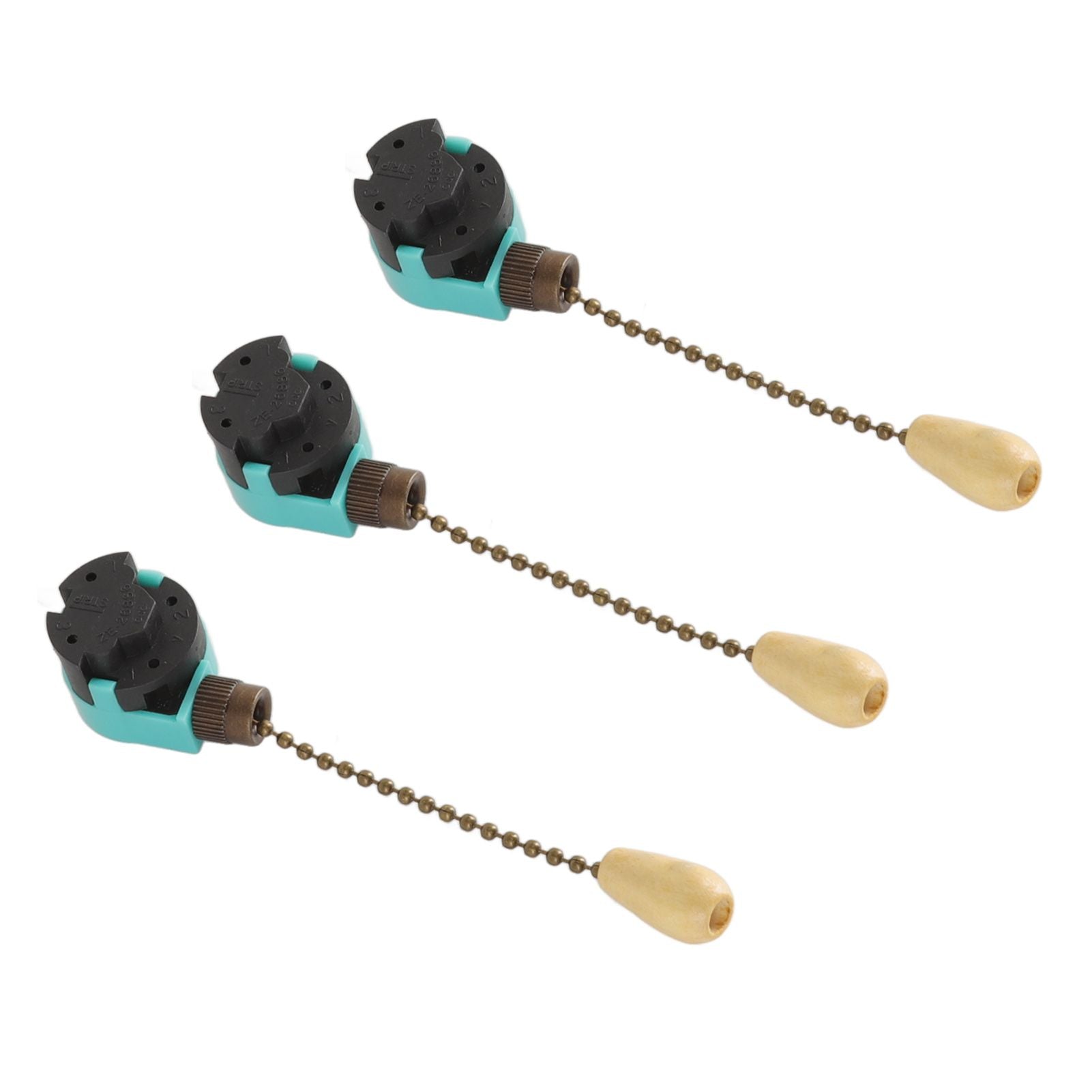 3Pcs Ceiling Light Pull Chain Switch 3 Speed 4 Wire Ceiling Fan Lamp Switch for Ceiling Lamp Fan Lamp Wall V1294-YM0512-3119220171113