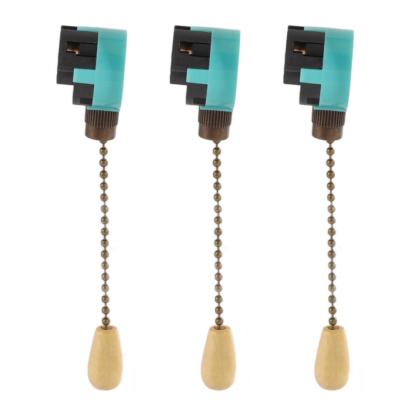 3Pcs Ceiling Light Pull Chain Switch 3 Speed 4 Wire Ceiling Fan Lamp Switch for Ceiling Lamp Fan Lamp Wall V1294-YM0512-3119220171113