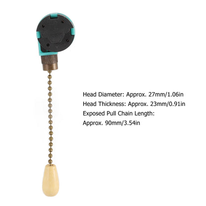 3Pcs Ceiling Light Pull Chain Switch 3 Speed 4 Wire Ceiling Fan Lamp Switch for Ceiling Lamp Fan Lamp Wall V1294-YM0512-3119220171113