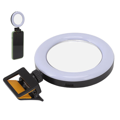 Rechargeable Portable Clip On Selfie Ring Light USB Charging Mini Clip On Selfie Ring Light for Smartphone V1294-YM0512-3119220171311