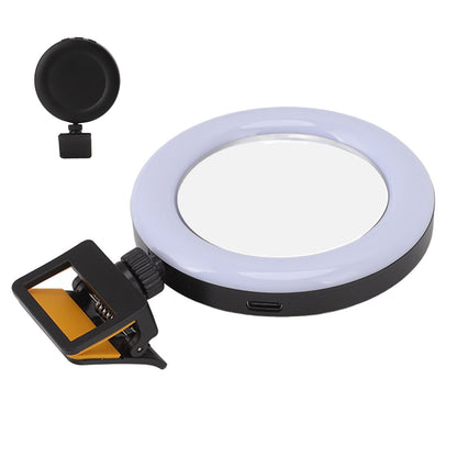 Rechargeable Portable Clip On Selfie Ring Light USB Charging Mini Clip On Selfie Ring Light for Smartphone V1294-YM0512-3119220171311
