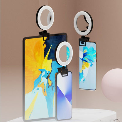 Rechargeable Portable Clip On Selfie Ring Light USB Charging Mini Clip On Selfie Ring Light for Smartphone V1294-YM0512-3119220171311
