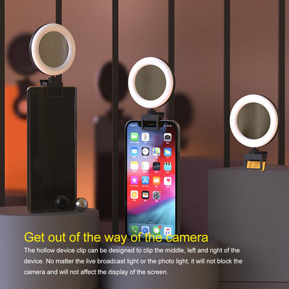 Rechargeable Portable Clip On Selfie Ring Light USB Charging Mini Clip On Selfie Ring Light for Smartphone V1294-YM0512-3119220171311