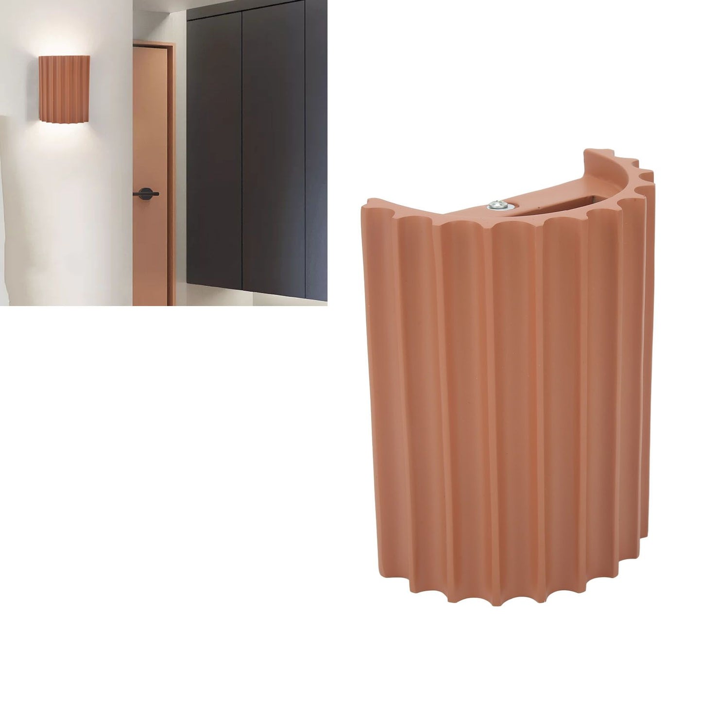Wall Sconce Modern Minimalist Style Orange G9 Light Source Resin Wall Lamp for Living Room Lobby V1294-YM0512-3119220171911