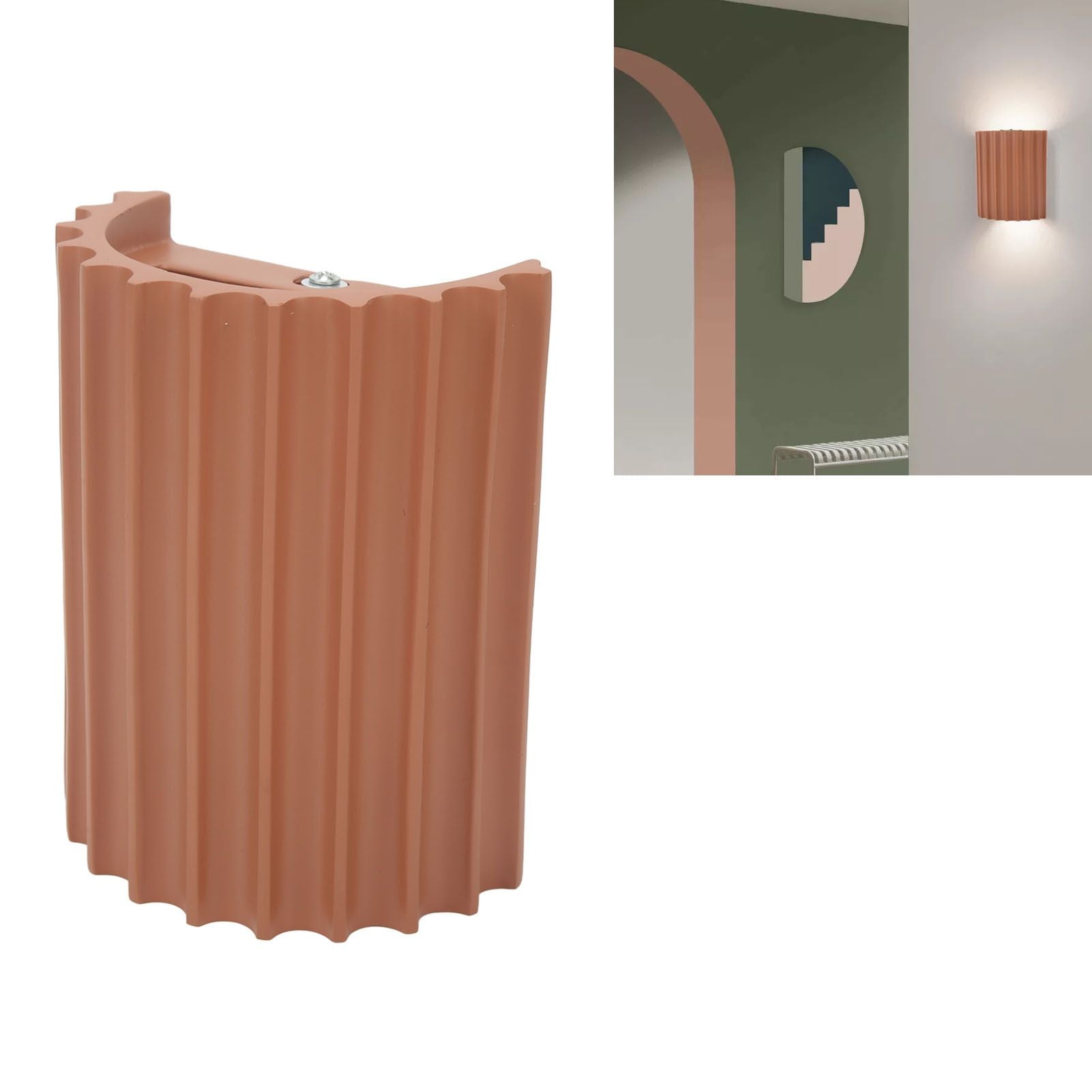 Wall Sconce Modern Minimalist Style Orange G9 Light Source Resin Wall Lamp for Living Room Lobby V1294-YM0512-3119220171911