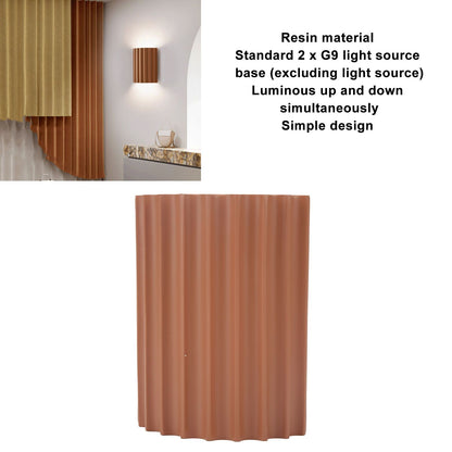 Wall Sconce Modern Minimalist Style Orange G9 Light Source Resin Wall Lamp for Living Room Lobby V1294-YM0512-3119220171911
