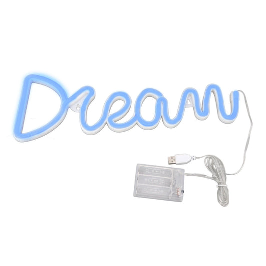LED Neon Light Dream Battery USB Operated Neon Wall Light for Bedroom Living Room Bar Party Christmas Wedding V1294-YM0512-3119220172011