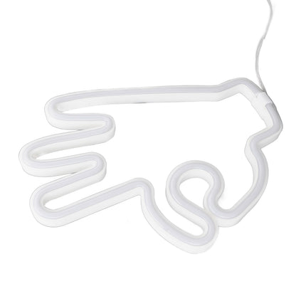 Hand Finger Neon Light OK Shaped LED Neon Sign Battery USB and Battery Powered Wall Decor Light for Home V1294-YM0512-3119220172911