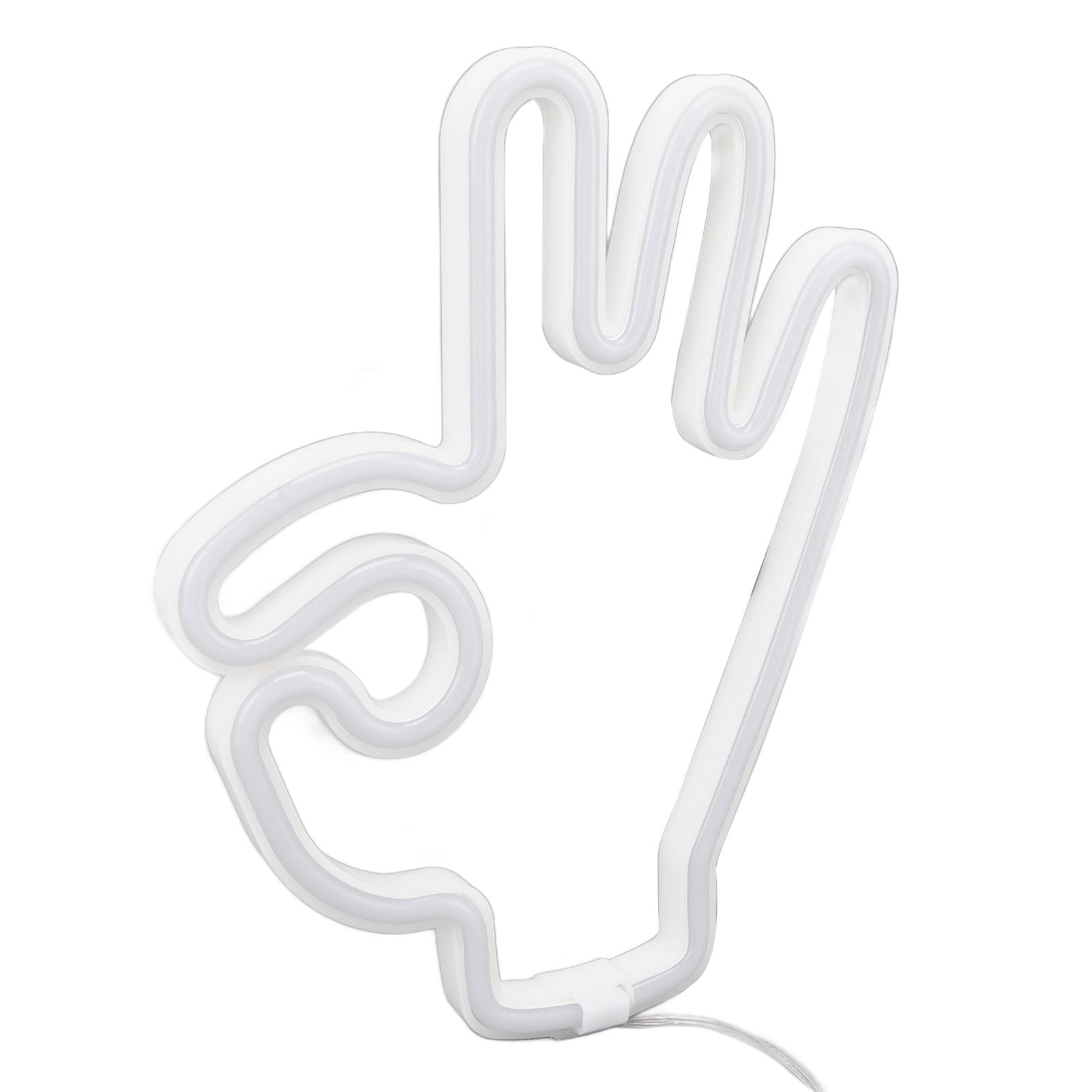 Hand Finger Neon Light OK Shaped LED Neon Sign Battery USB and Battery Powered Wall Decor Light for Home V1294-YM0512-3119220172911