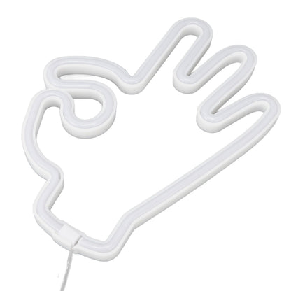 Hand Finger Neon Light OK Shaped LED Neon Sign Battery USB and Battery Powered Wall Decor Light for Home V1294-YM0512-3119220172911