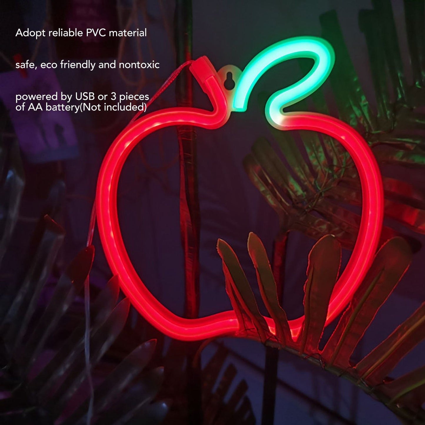 LED Neon Sign Fruit Style USB Battery Powered High Safety Widely Used Red Neon Light for Bedroom Party V1294-YM0512-3119220173111