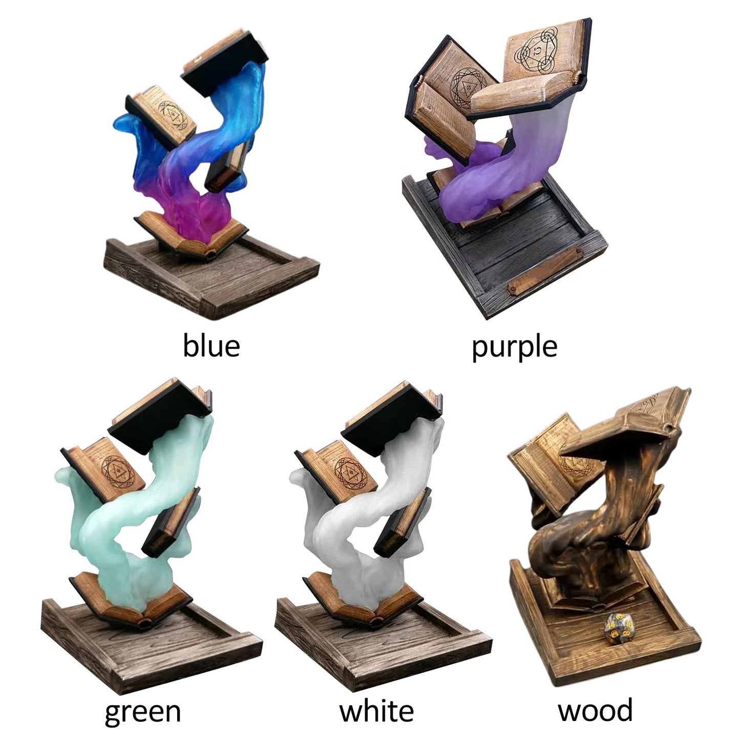 Tomes of Magic Dice Tower Magic Dice Tower Magic Ditch Tower Big Book Dice Tower V1294-YM0521-221220SM01-2