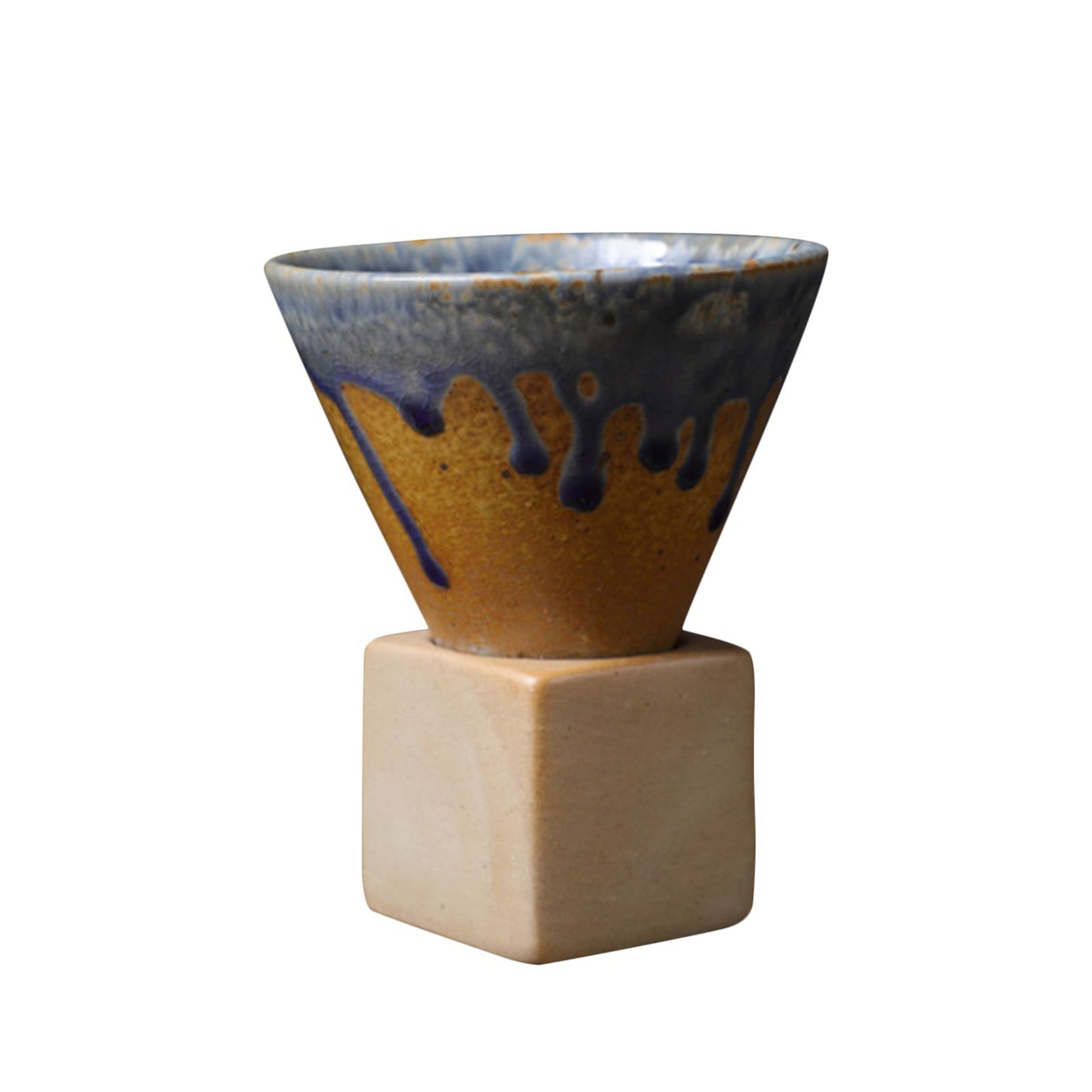 200mL Japanese Pottery Mug Coffee Mug Latte Cup with Base Ceramic Mug V1294-YM0521-230103YF14-1
