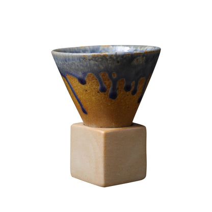 200mL Japanese Pottery Mug Coffee Mug Latte Cup with Base Ceramic Mug V1294-YM0521-230103YF14-1