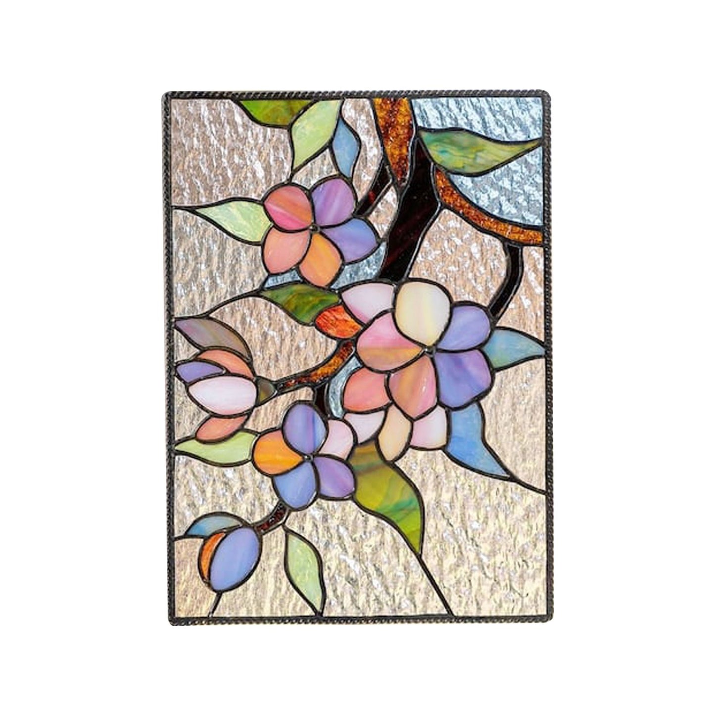 Cardinal Stained Window Panel Glass Window Hanging For Wall Decoration V1294-YM0521-230106GW01-7