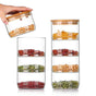 Tiered Glass Storage Jars Snack and Dried Fruit Organizer Glass Salad Bowl with Lid V1294-YM0521-230112AH02-2