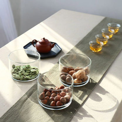 Tiered Glass Storage Jars Snack and Dried Fruit Organizer Glass Salad Bowl with Lid V1294-YM0521-230112AH02-2
