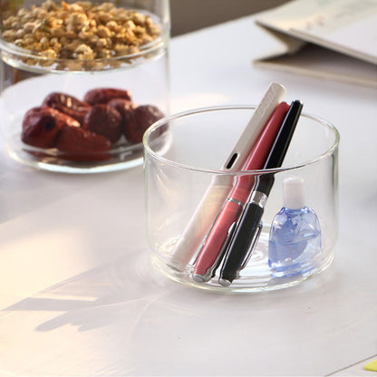 Tiered Glass Storage Jars Snack and Dried Fruit Organizer Glass Salad Bowl with Lid V1294-YM0521-230112AH02-2