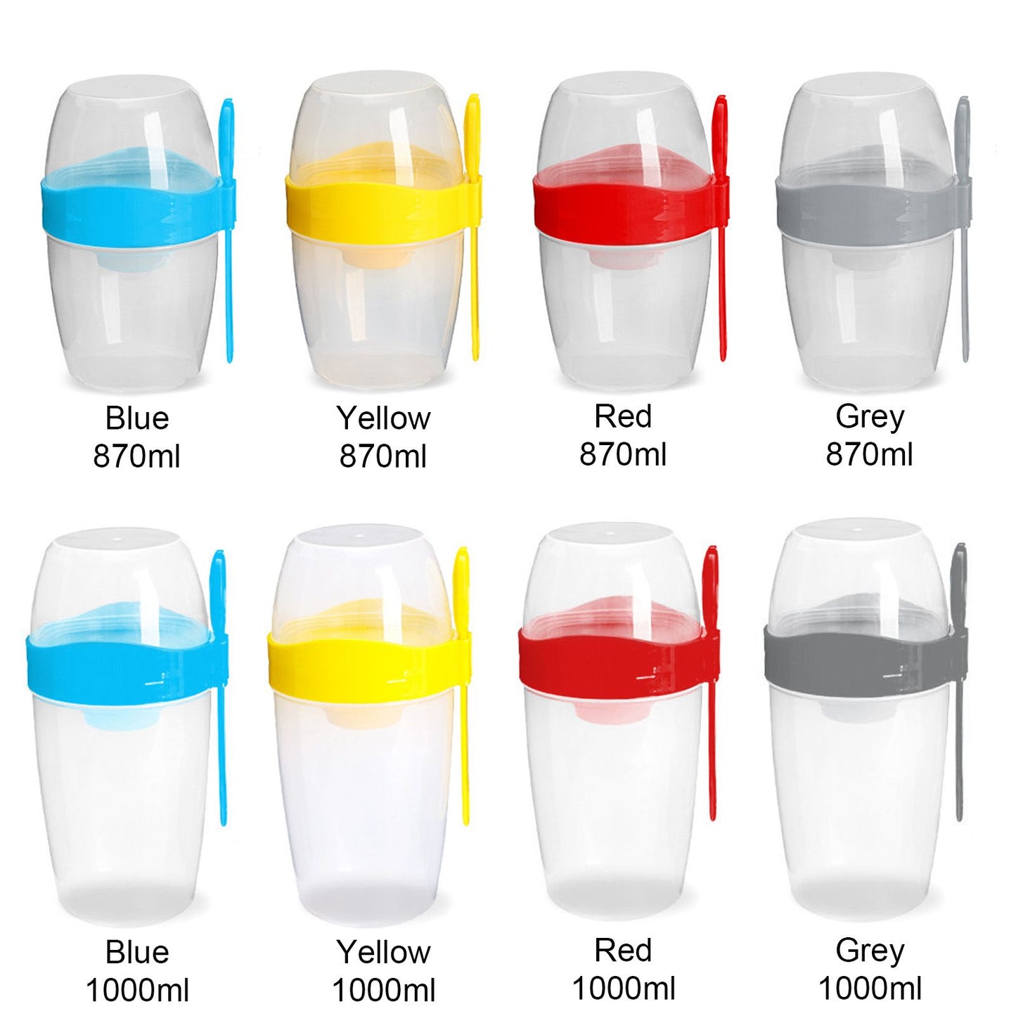 Double Breakfast Cup Oatmeal Cup with Lid Poons Forks for Business People V1294-YM0521-230201YF37-7