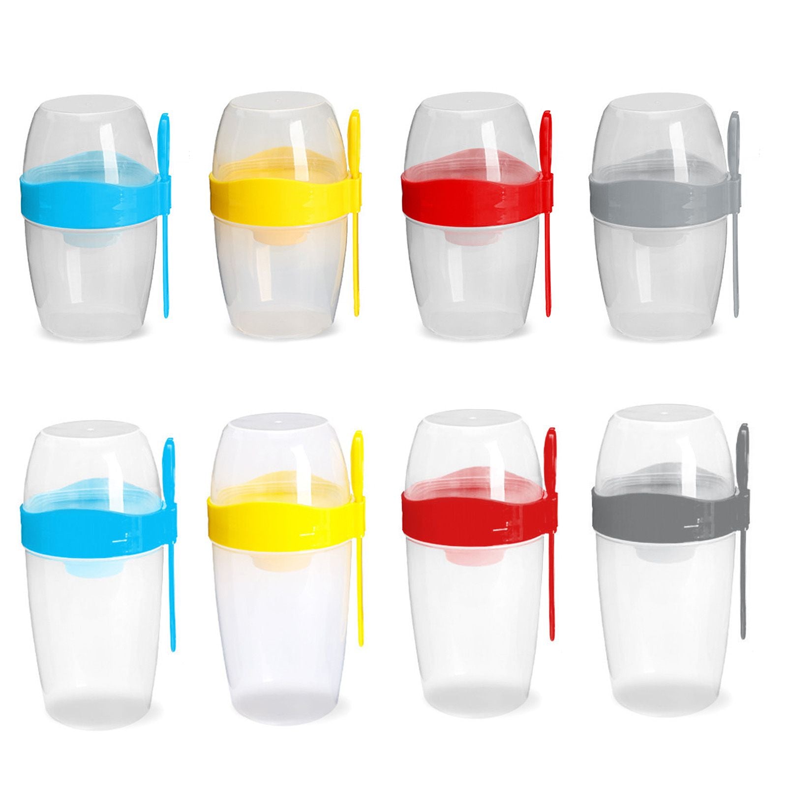 Double Breakfast Cup Oatmeal Cup with Lid Poons Forks for Business People V1294-YM0521-230201YF37-7