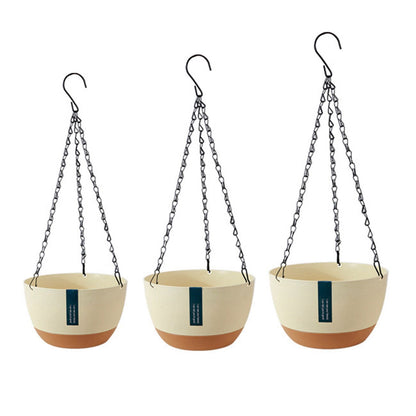 Hanging Double Chain Hanging Basket Planter Home Balcony Indoor Automatic Water Absorbing Basin V1294-YM0521-230208LD01-9