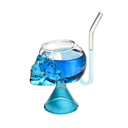 Skull Vampire Glass High Borosilicate Skull Glass Halloween Kitchen Decoration Cup for Fragrant Tea Red Wine V1294-YM0521-230209MQ01-2