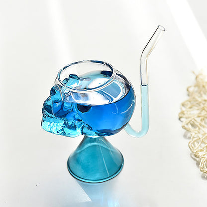 Skull Vampire Glass High Borosilicate Skull Glass Halloween Kitchen Decoration Cup for Fragrant Tea Red Wine V1294-YM0521-230209MQ01-2