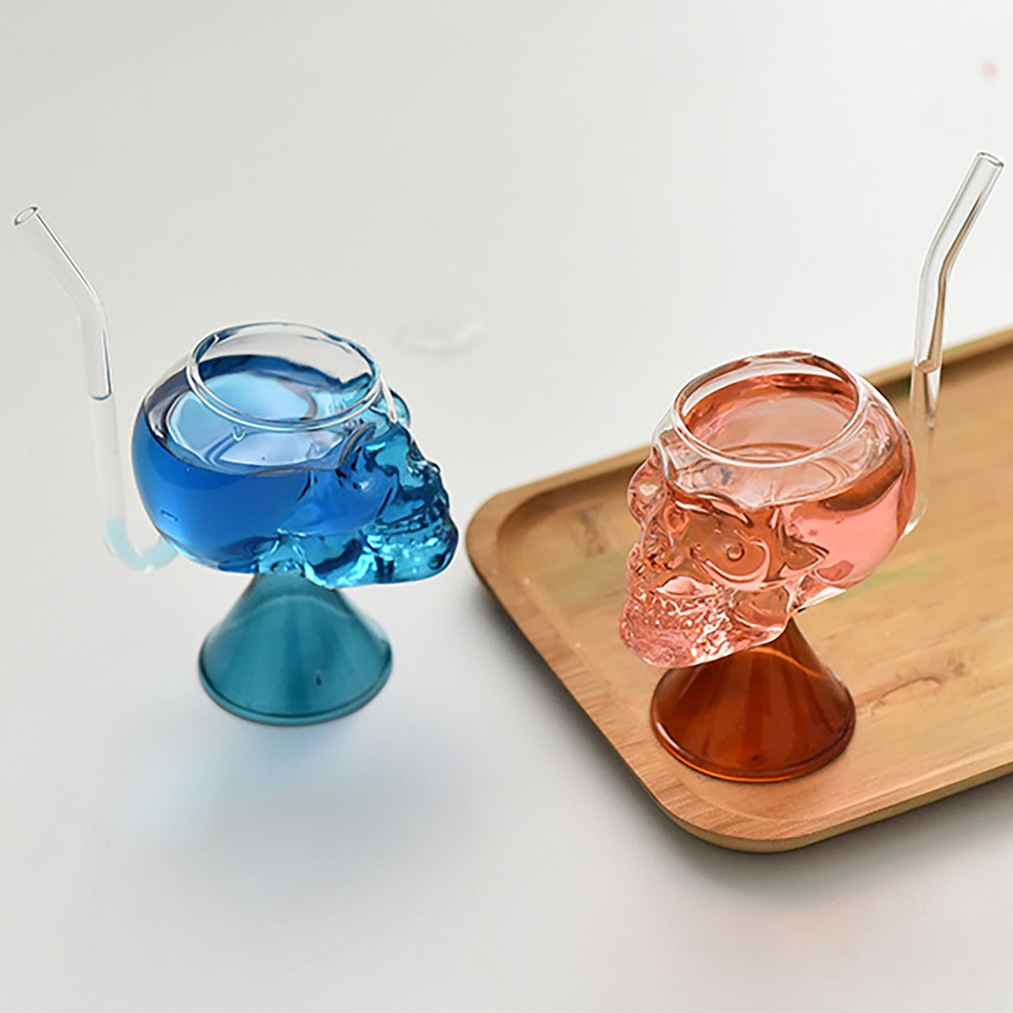 Skull Vampire Glass High Borosilicate Skull Glass Halloween Kitchen Decoration Cup for Fragrant Tea Red Wine V1294-YM0521-230209MQ01-2