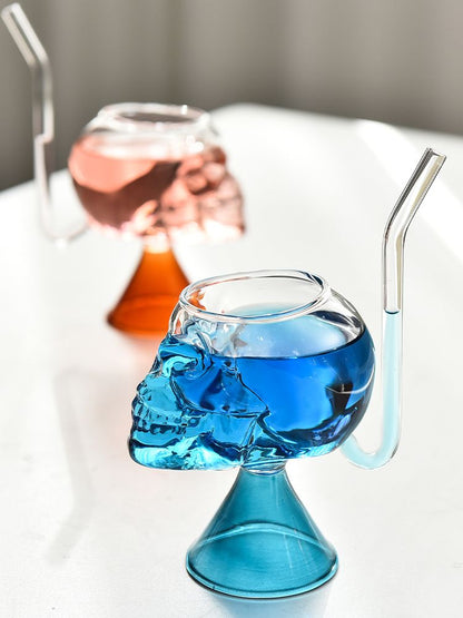 Skull Vampire Glass High Borosilicate Skull Glass Halloween Kitchen Decoration Cup for Fragrant Tea Red Wine V1294-YM0521-230209MQ01-2