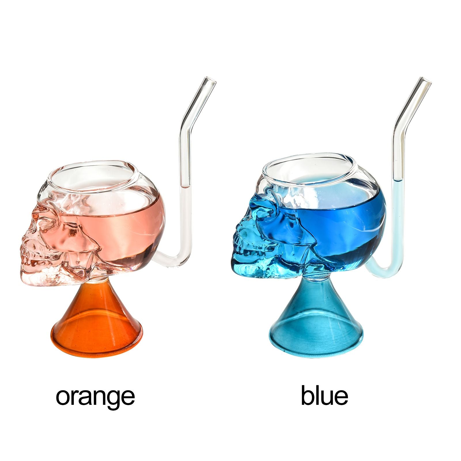 Skull Vampire Glass High Borosilicate Skull Glass Halloween Kitchen Decoration Cup for Fragrant Tea Red Wine V1294-YM0521-230209MQ01-2